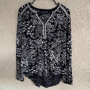 LUCKY BRAND high low long sleeve shirt!!